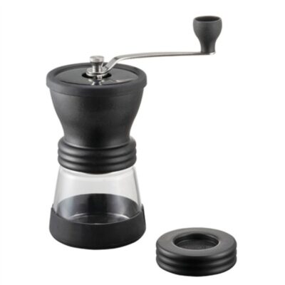 Moulin manuel Hario Skerton noir avec bocal en verre