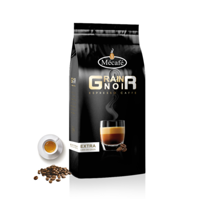 Sachet de 1 kg de café en grains Mécafé Grain Noir