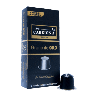 Boîte de 10 capsules compatibles Cafés Carrion Grano de Oro