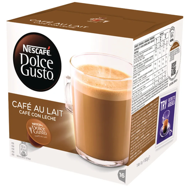 Boîte de 16 capsules Nescafé Dolce Gusto Café au Lait