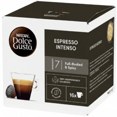 Boîte de 16 capsules Nescafé Dolce Gusto Espresso Intenso intensité 7
