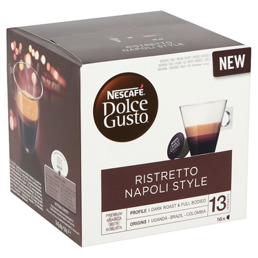 Boîte de 16 capsules Nescafé Dolce Gusto Ristretto Napoli Style intensité 13