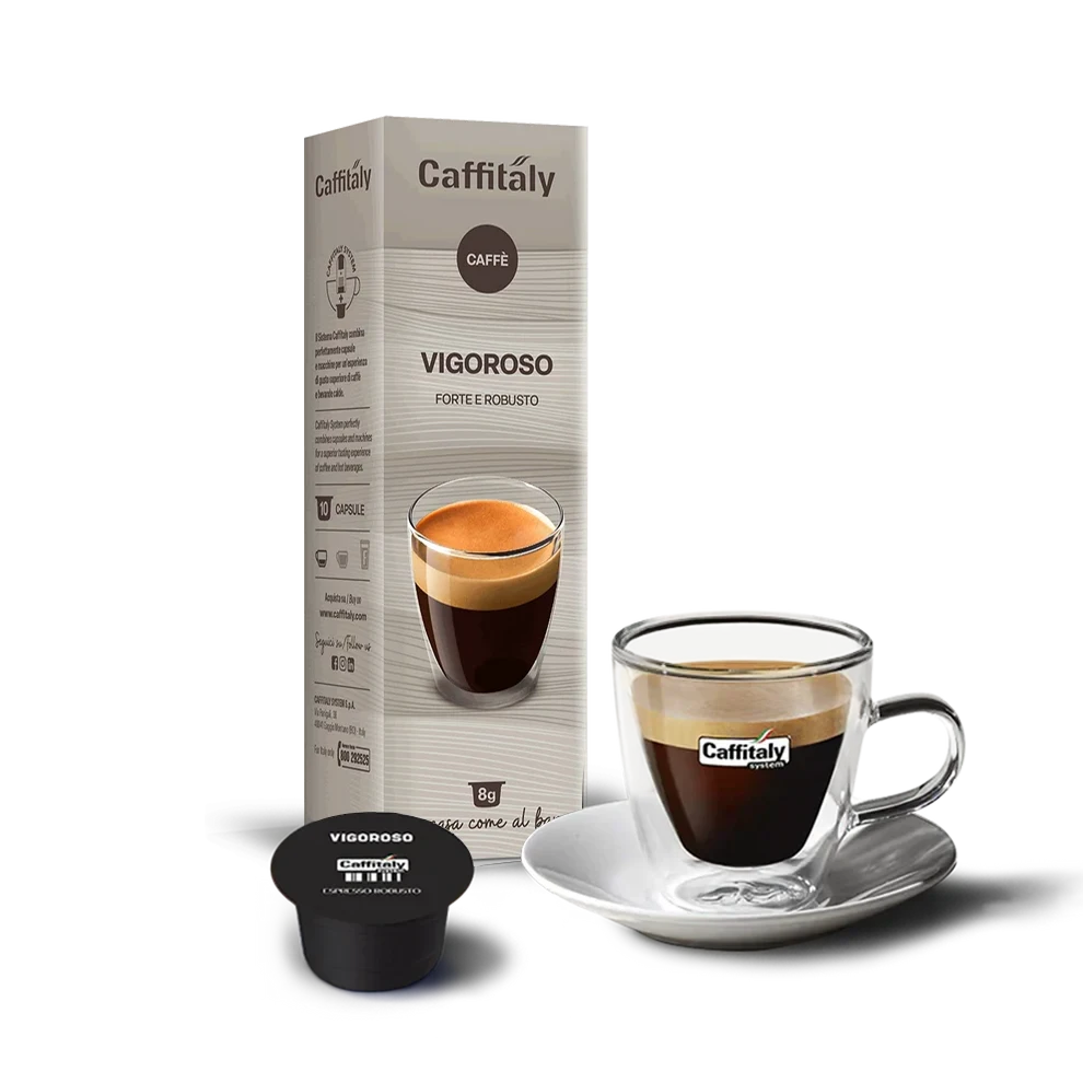Boîte de 10 capsules Caffitaly Vigoroso